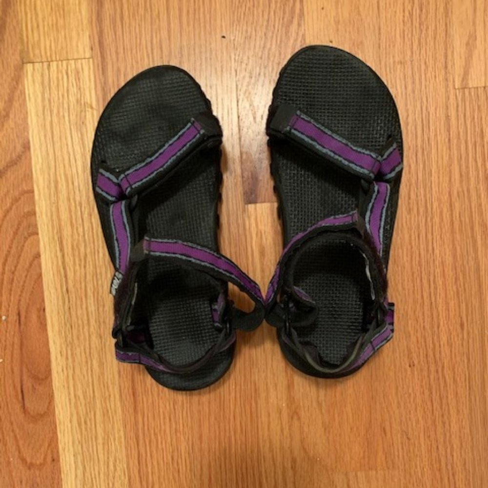 Teva Sport Sandals with Purple Velcro straps
